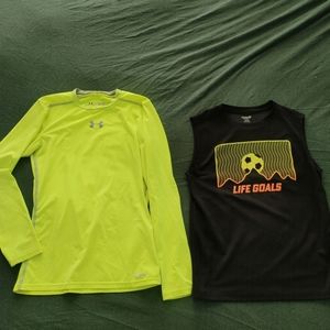 Neon Under Armour Dri Fit Shirt and Tank